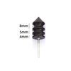 Leather Edge Polishing Slicker Black Ebony Wood Leather Burnisher Polished Rods Sandalwood DIY Tool Grinding Head