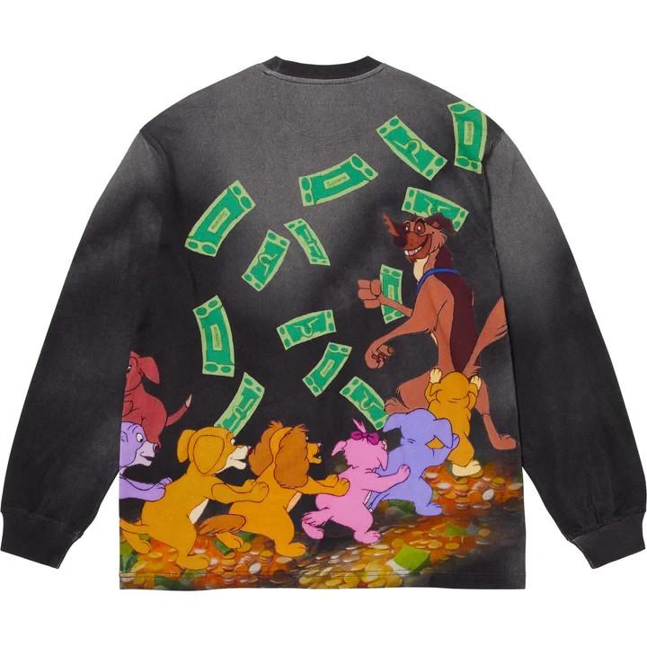Supreme Все псы попадают на небеса Лонгслив Ночь