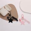 Shiny Stars Acrylic Keychain Bell Pendant Keyring for Girls Backpack DIY Headphone Case Accessorie Funny Gifts