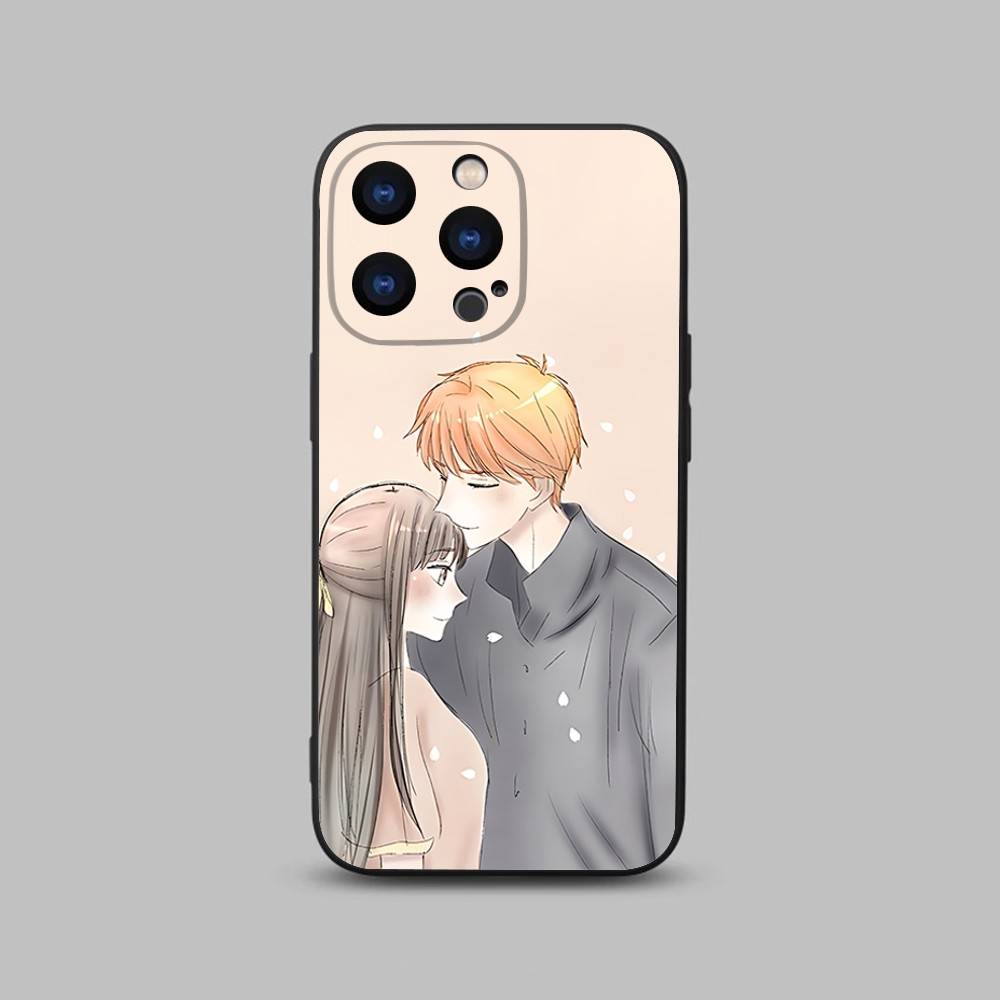 F-Фрукты Аниме B-Корзины Чехол для Телефона Для iPhone 17,16,15,14,13,12,11,Pro,Max,Plus,X,XS,SE4,E,Mini,Мягкий Черный Чехол