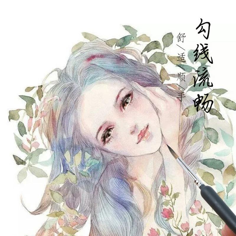 11 шт. Миниатюрные кисти для рисования, набор из 11 кистей для рисования мелких деталей, тонкая мини-кисть для рисования акварелью, акриловая краска для лица