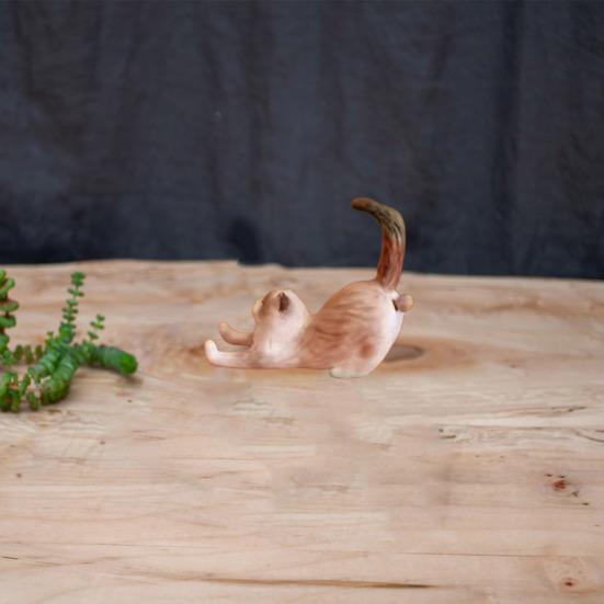 Yousheng Cat Phone Holder Cute Cat Statue Mobile Phone Stand Desktop Animal Figurine Office Desk Decor Accessories Gift for Cat Lovers