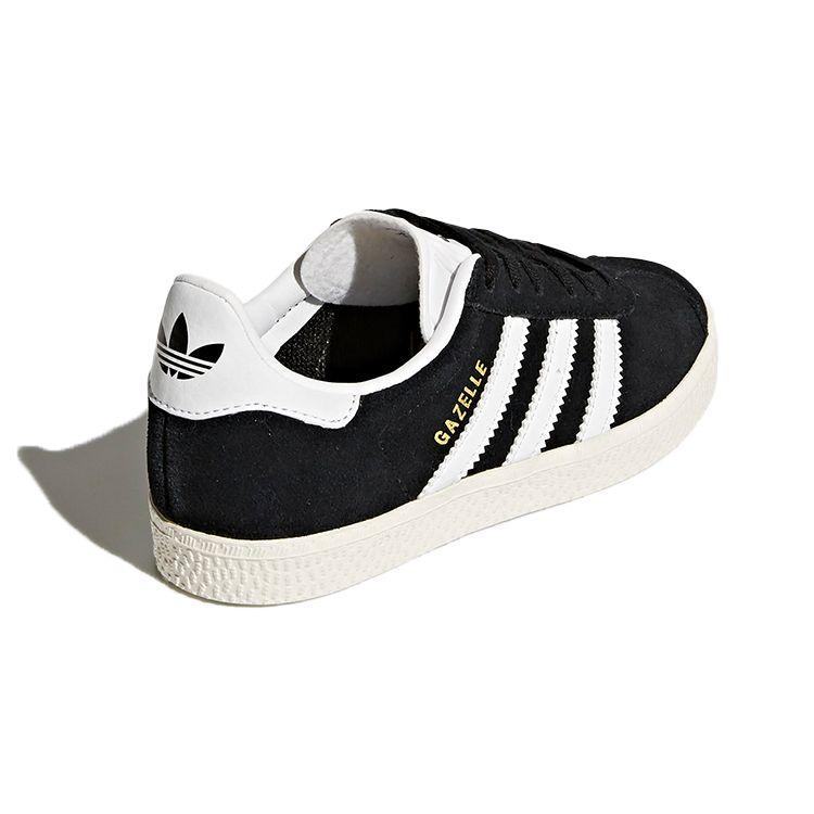 adidas Кроссовки Gazelle J Черный Облачно-белый Детские Основной черный Золотистый металлик BB2507