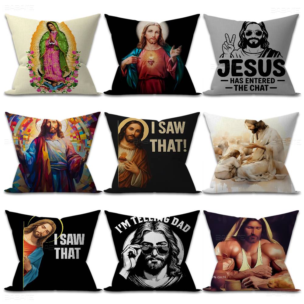 Jesus I Saw That pillow cover sofa cushion cover home room decoration children gift