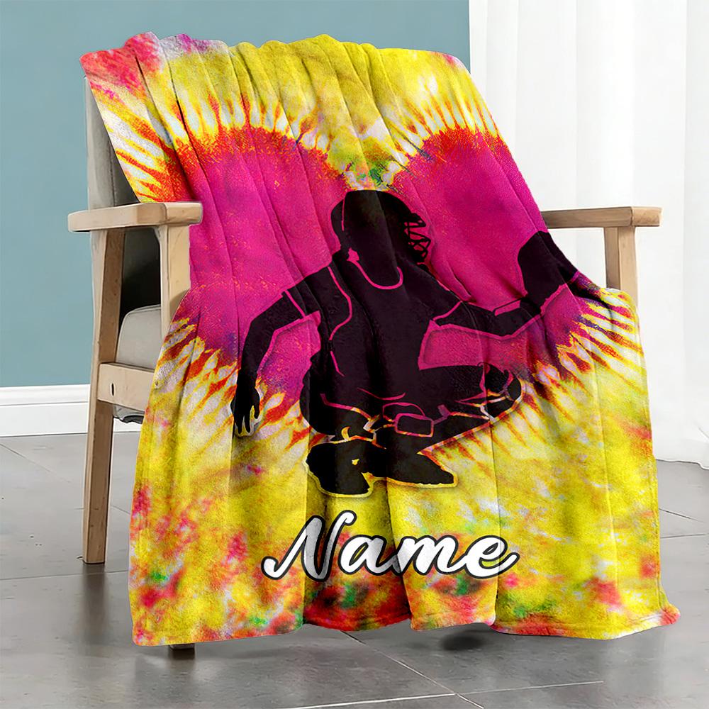 Love Customize Your Name Blanket Multi-purpose Customizable Blanket Comfortable Suitable for Office Picnics Couch Nap Four Seasons Multipurpose