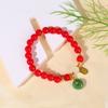 Браслет с подвеской в китайском стиле с пряжкой безопасности, имитация нефрита, браслет с бусинами для женщин, талисман на удачу, браслет на богатство и процветание