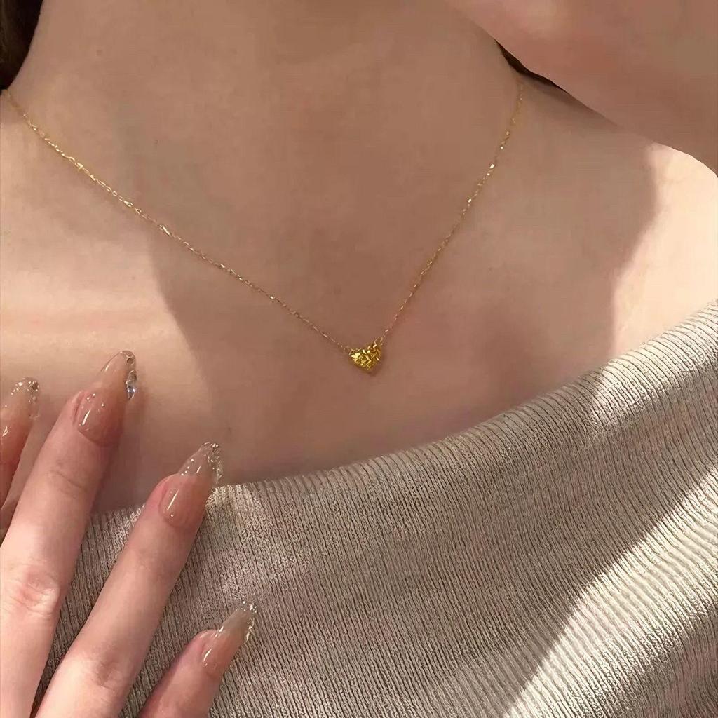 Женское летнее роскошное ожерелье из титановой стали - Дизайн высокого класса, кулон на ключицу