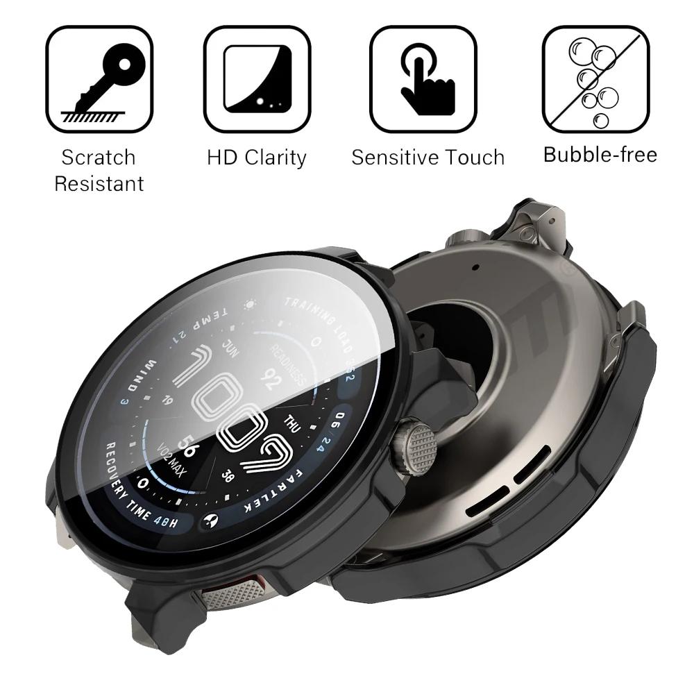 Стекло+Чехол для Amazfit Balance 2 Защитное стекло для экрана и Жесткий ПК Защитный бампер для аксессуаров Amazfit Balance2