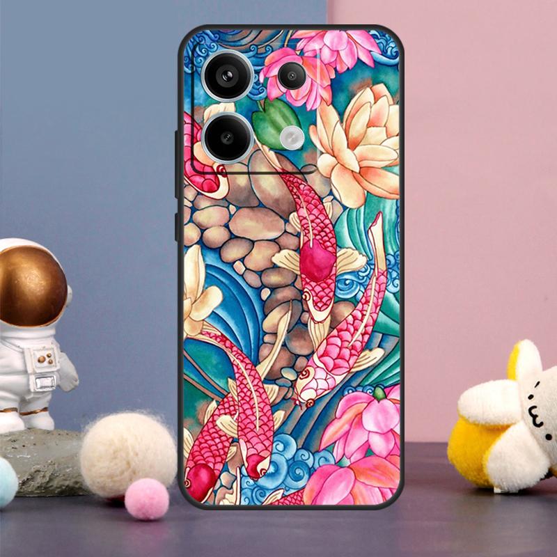 Чехол Ying Yang с рыбками Кои для Xiaomi Redmi Note 9 10 11 12 13 Pro Plus 12S 11S 10S 9S Remdi 12 13 C 9C 10C