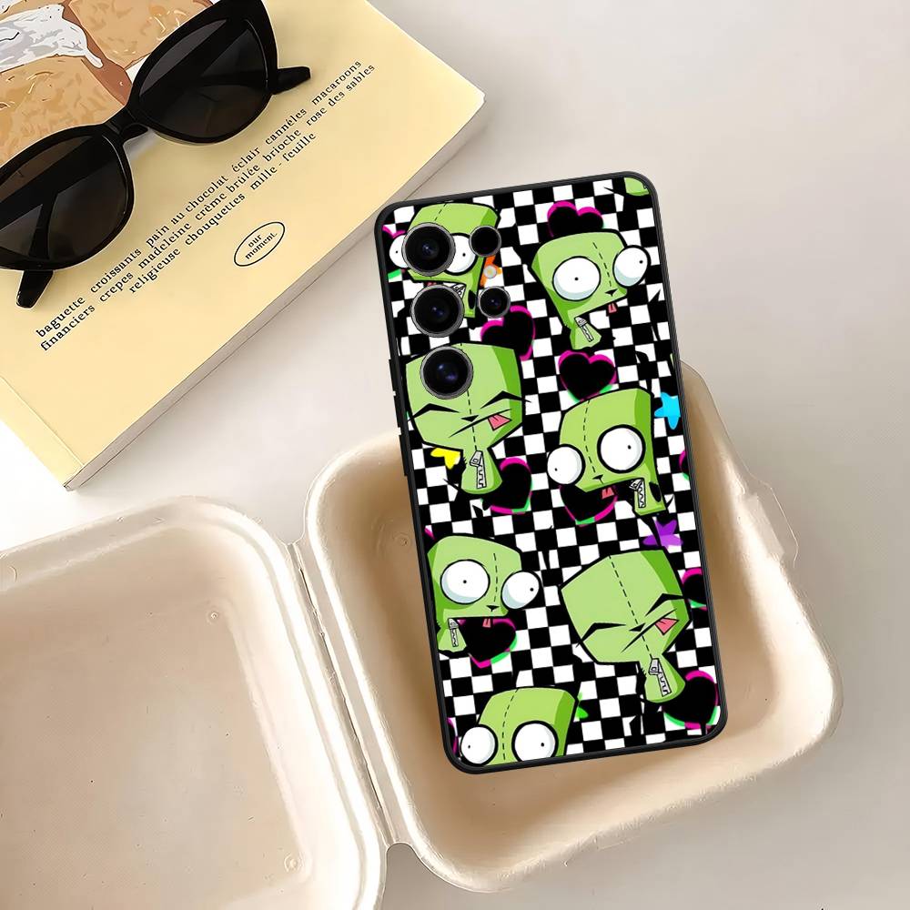 I-Invader Z-Zim Anime Case For Samsung Galaxy Case S25 S23 S22 S21 S30 S20 S10 Ultra Plus FE TPU Soft Cover