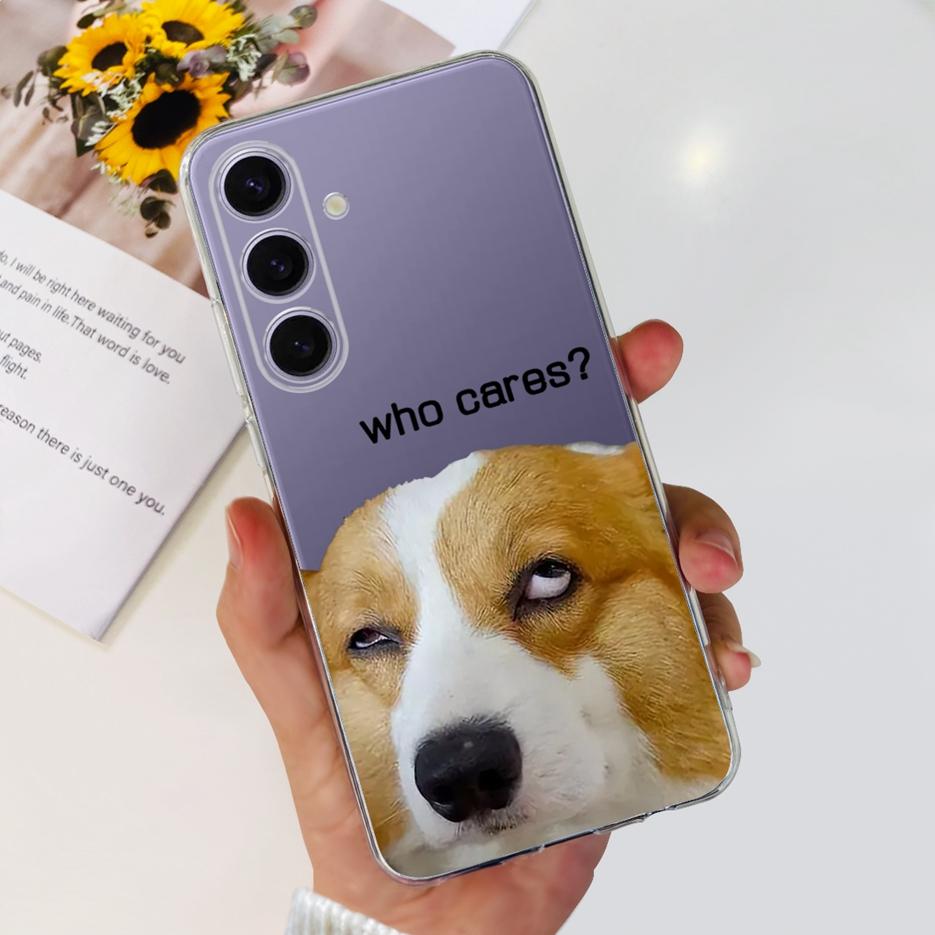 Чехол для Samsung Galaxy S24 Plus SM-S926B Милый Модный Расписной Чехол Мягкий Тонкий Чехол для Телефона Для Samsung S24 Ultra S 24 S24+ Fundas