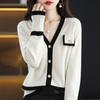 Sweater Women Cardigan Spring and Autumn 2022 Long Sleeve Coat Knitwear Women Versatile V Neck Casual Cardigan Sweater