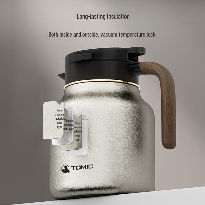 Термоизолированный чайник Temake из чистого титана