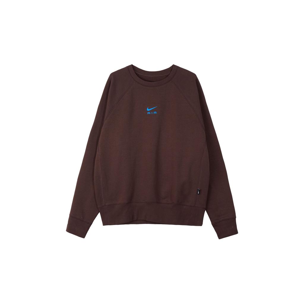 Nike Solid Color Crew Neck Casual Pullover Long Sleeve Sweatshirt Men Sweatshirt Brown FB7204-237
