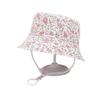 New Summer Baby Hat Cartoon Print Wide Brim Fisherman Hat for Boys Girls Adjustable Chin Strap Infant Beach Cap