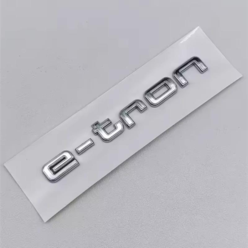 ABS Logo 30 40 45 50 E-tron GT Letters Sticker Car Rear Trunk Emblem Badge For 2s A3 SQ6 Q5 Q6 Q8 Q4 Etron AccessoriesA1