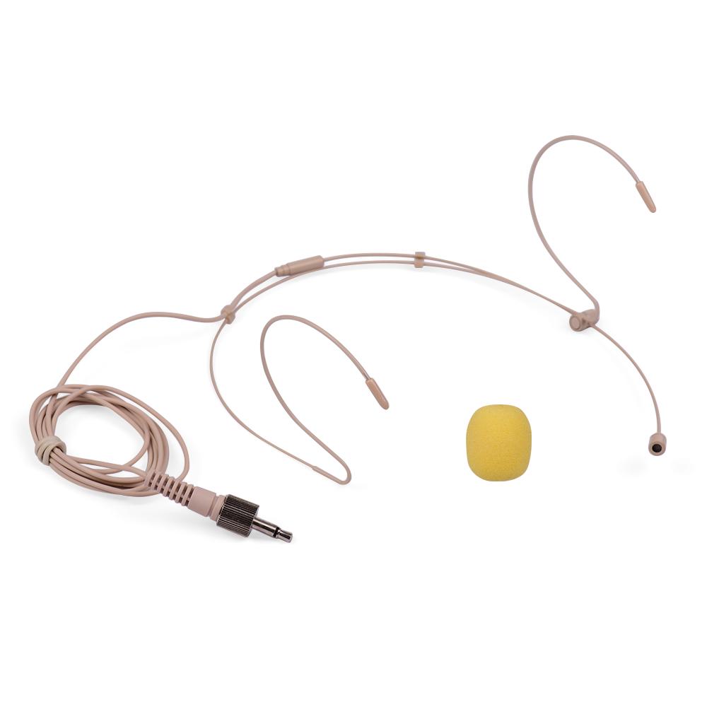 Lightweight Headworn Headset Microphone Condenser Mic 4-pin Mini XLR Plug for Wireless Bodypack