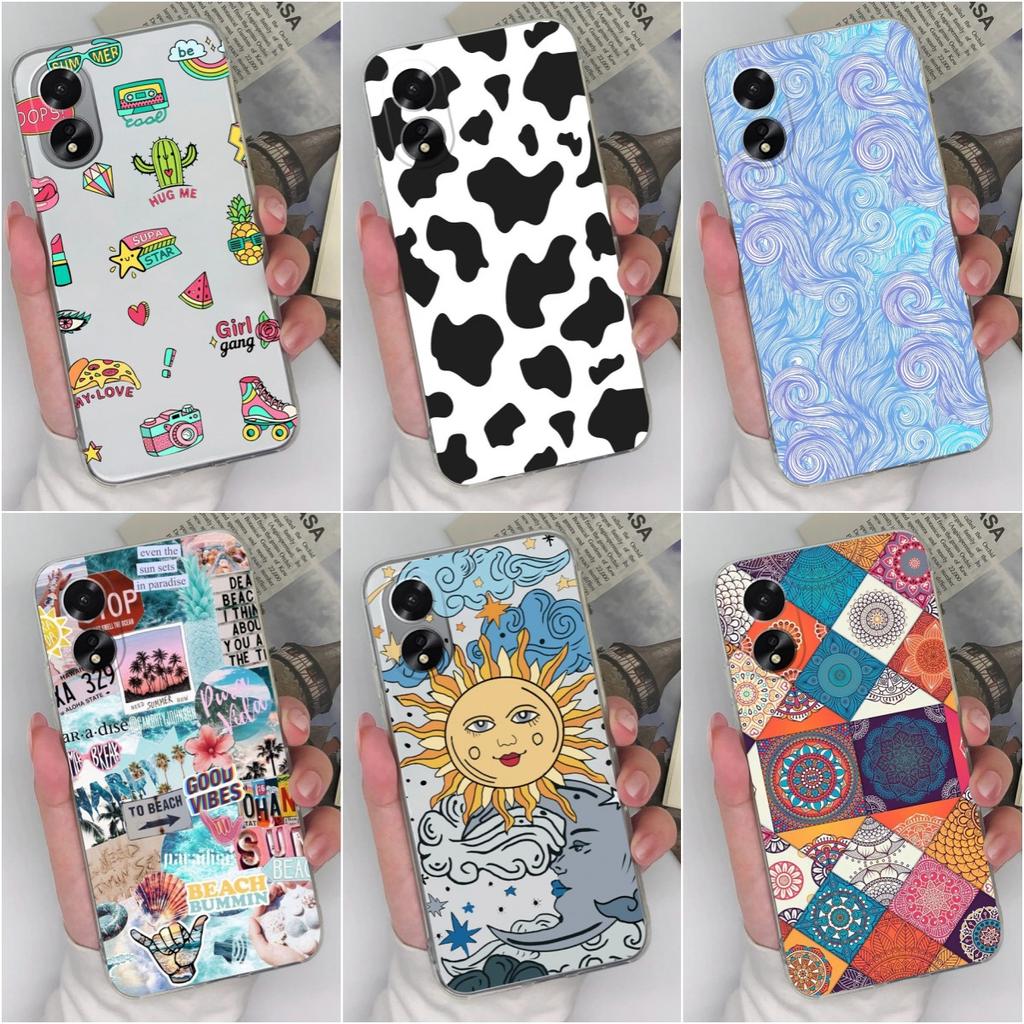 For OPPO A38 A79 A98 Reno10 Pro Realme 11 Pro+ Case Back Cover Fashion Personal Protective Transparent Matte Soft Silicone Phone Bags For OPPO Bumpe