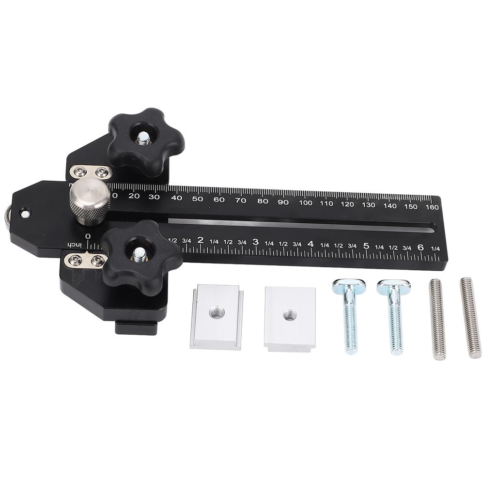 Thin Rip Jig Aluminum Alloy Table Saw Jig Guide for Accuracy Cutting Woodworking Accessories