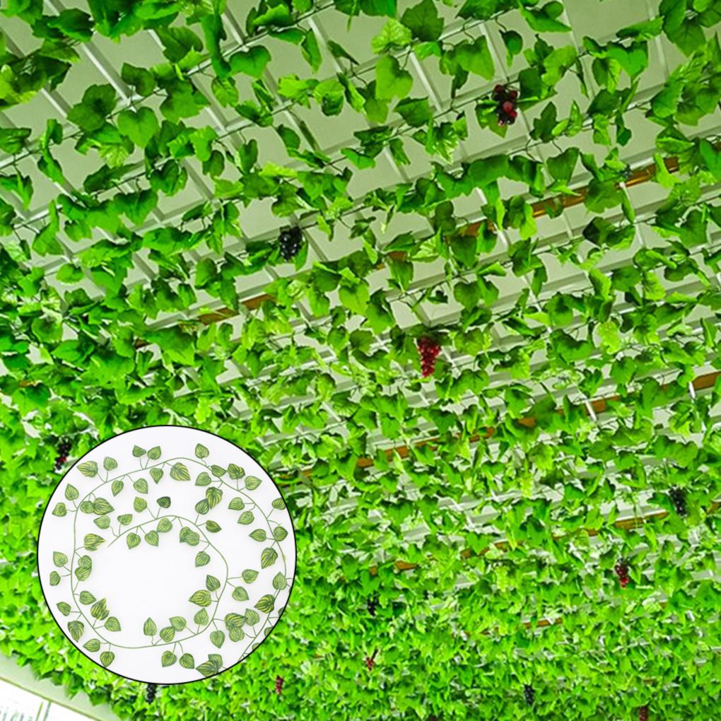 Искусственное подвесное растение Поддельная лоза Плющ Гирлянда Свадебный декор 1/12X