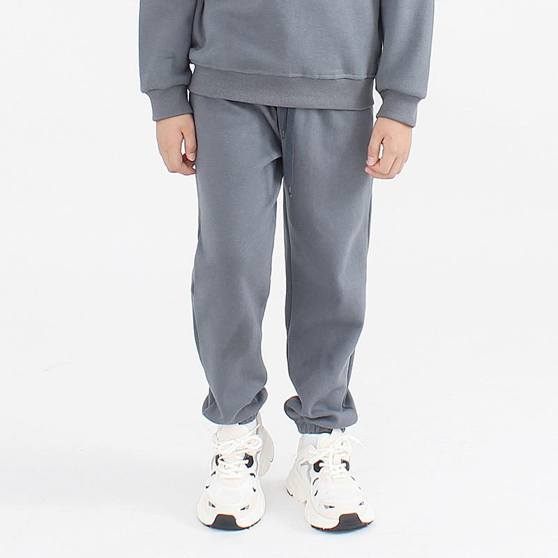 Korean Style Spring Children's Solid Color Trousers - New Girls' All-Match Casual Sports Pants