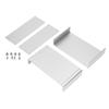 Aluminium Electric Box Waterproof Junction Enclosure Case Split Type for DIY Silver 62x178x100mm