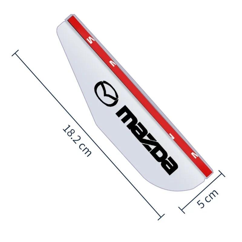 Наклейки-козырьки от дождя и солнца на зеркало заднего вида автомобиля для Mazda 3 5 323 CX-3 CX-4 CX-5 CX-7 CX-9 Axela 6 RX8 7 MX3 MX5 Аксессуары