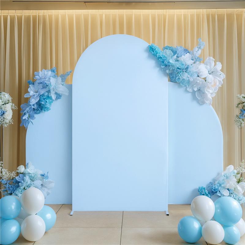3pcs Wedding Knife Shape Arch Backdrop Cover Home Birthday Party Ceremony Fabric Photography Background Baby Shower Decorations