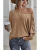 Button Decor Dolman Sleeve Top
