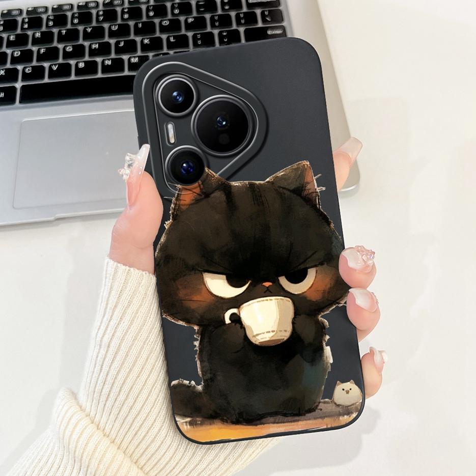 Чехол для Huawei Pura 70 Pro 5G Милый мультяшный чехол Ударопрочный Мягкий ТПУ Чехлы для телефона Для Huawei Pura 70 Pro Plus Pura70 Pro+ Fundas