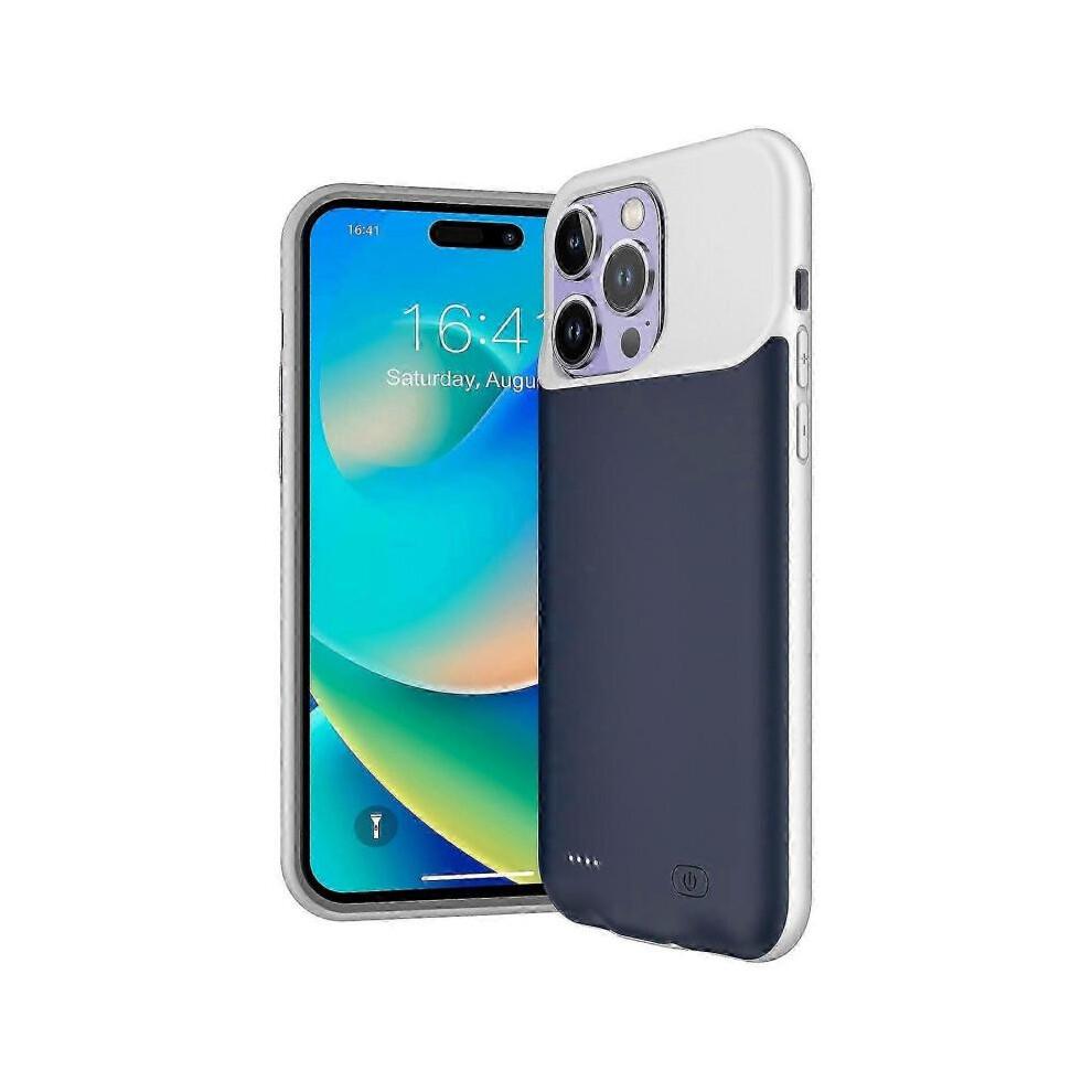 (Стиль Б) Внешний аккумуляторный чехол Power Bank для iPhone 14 Pro Max 8500 мАч