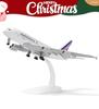 QIYUMOKE A380 Франция 1/300 Металлическая литая модель самолета - A380 Sky Jumbo Модель самолета A380 со стойкой (Длина 7,5 дюйма) для подарка любителю авиации или Di