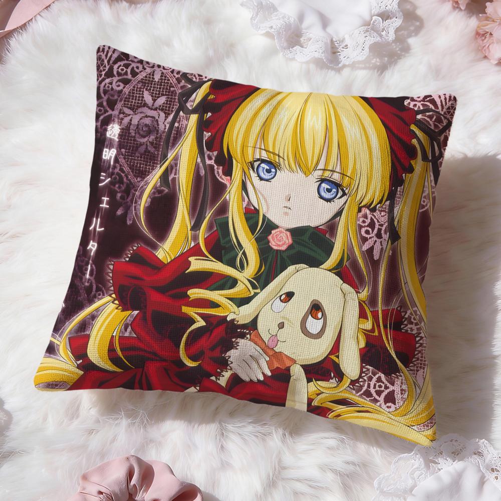 Классический аниме чехол для подушки Rozen Maiden Премиум Комфорт Двусторонний чехол для подушки - Дизайн «Два в одном» для любой комнаты и салона автомобиля