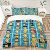 3Pcs Simpsons Character Variations Bedding Set Quilt Cover Pillowcase Home Christmas Xmas Halloween Gift 1 Duvet Cover 2 Pillowcase S92169