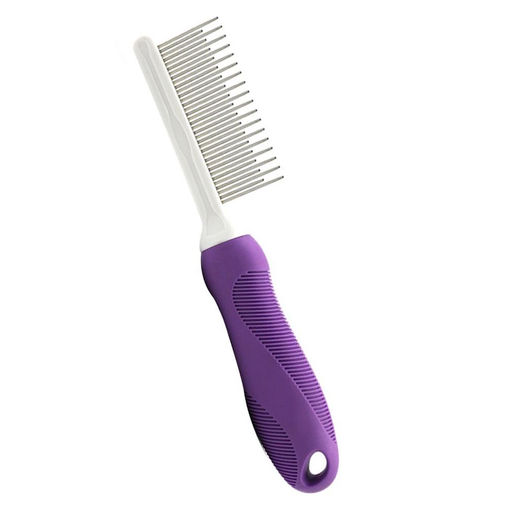Metal Teeth Pet Slicker Brush Metal Fine Pin Pet Grooming Comb Dog Comb Daily Pet Grooming