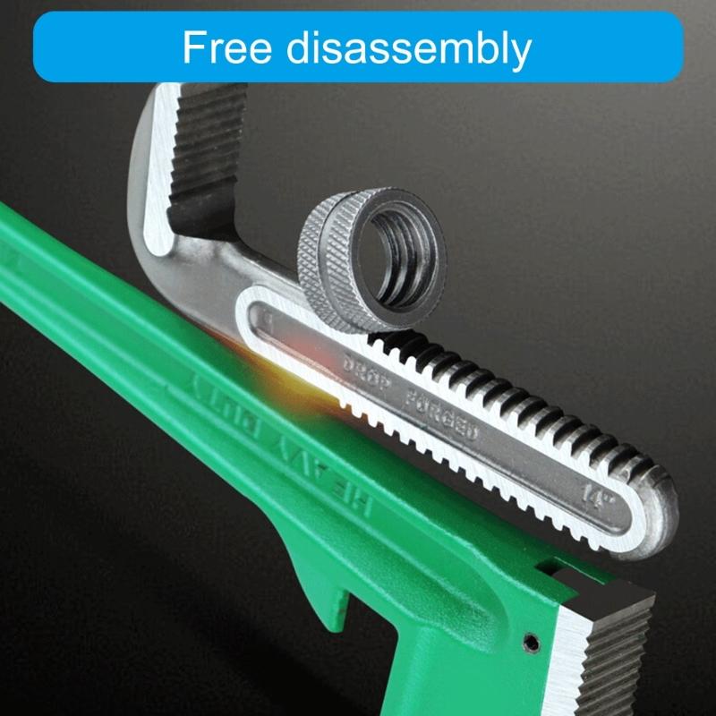 Large Opening Spanner 8/14inch Steel Professional for Industrial Application Home Repair Pipes Vise Building Wrench