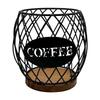 Coffee Pod Storage Metal Container Countertop Organization Coffee Pod Holder Organizer for Home Cafe Hotel Pantry Farmhouse