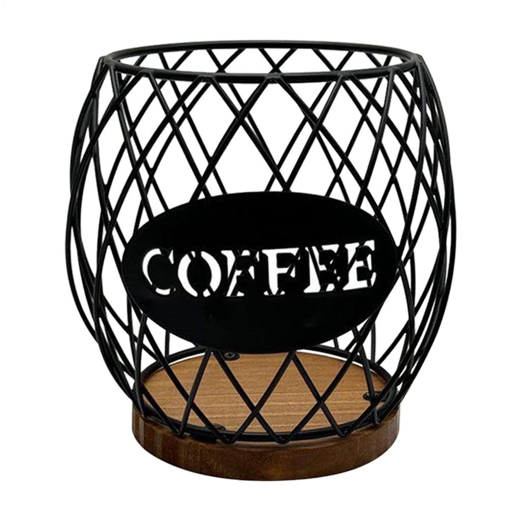 Coffee Pod Storage Metal Container Countertop Organization Coffee Pod Holder Organizer for Home Cafe Hotel Pantry Farmhouse