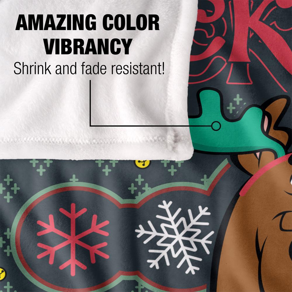 Scooby Doo Rockin It Christmas Blanket