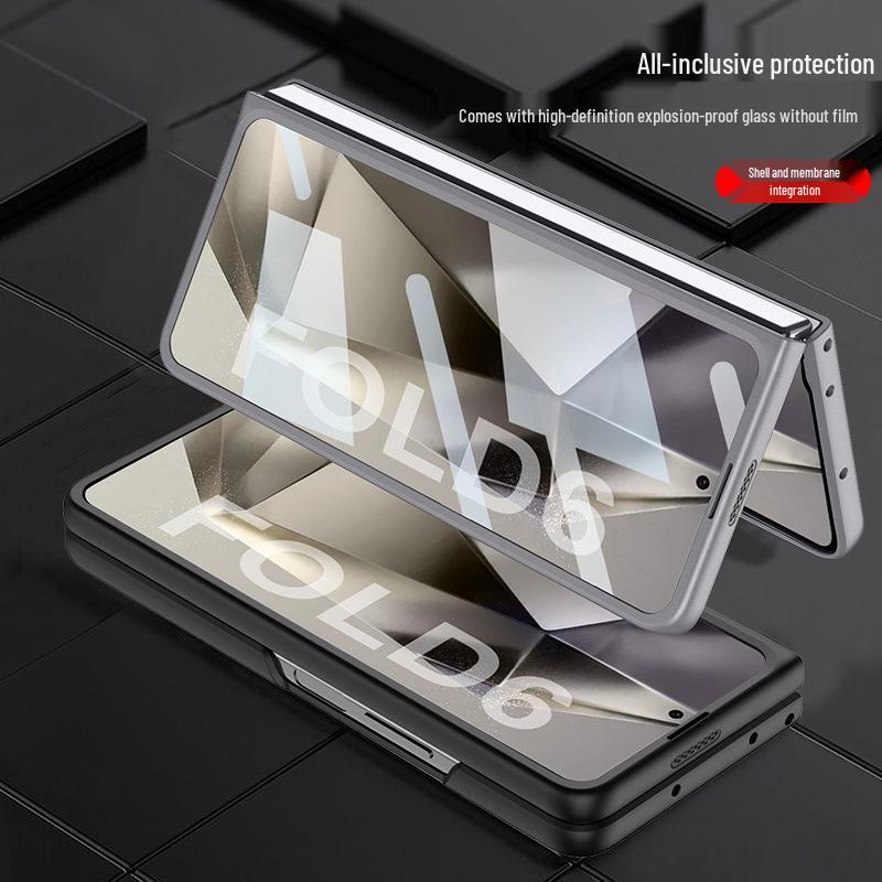Ультратонкий матовый чехол для телефона Samsung Z Fold6 со слотом для стилуса - Защитная крышка однотонная
