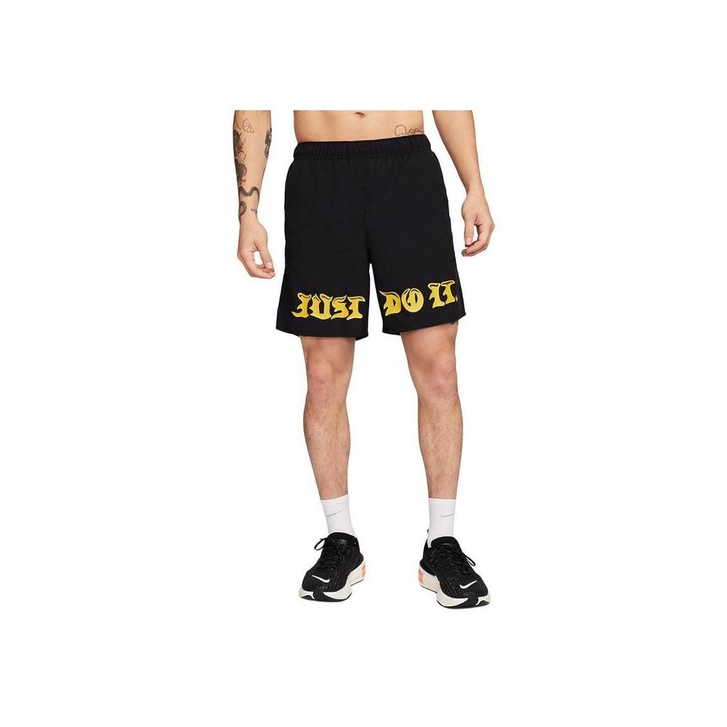 Nike Шорты для бега Dri-FIT Challenger Printed Quick-Dry мужские, черные, FB7060-010