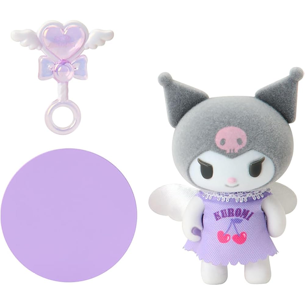 Sanrio Pitatto Friends Мини ворсистая кукла Куроми 396702 Милая плюшевая игрушка для коллекционеров