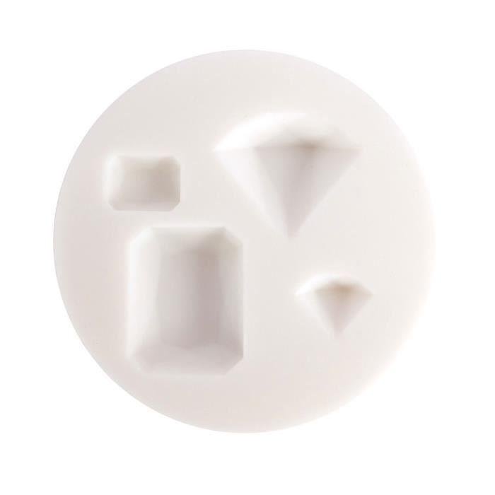 Moule en silicone - Graine Creative - Pierres précieuses - Diamètre 7 cm - Épaisseur 0.9 cm - Mixte