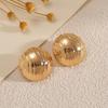 Fashion Personality Semicircular Sphere Textured Jewelry Set Unique Design Earrings Necklace Set Premium Earrings