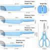 6 шт., наборы ножей, набор кухонных ножей, ножи шеф-повара, кухонный нож для нарезки фруктов, овощечистка, точилка для ножниц