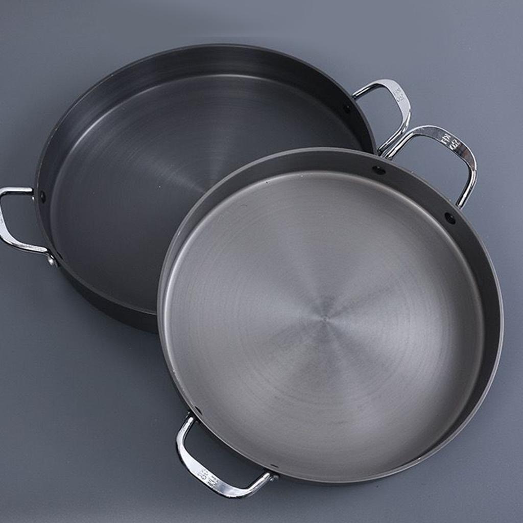 Корейская сковорода-гриль с антипригарным покрытием, круглая сковорода-гриль для жарки в помещении и на открытом воздухе 40 см /