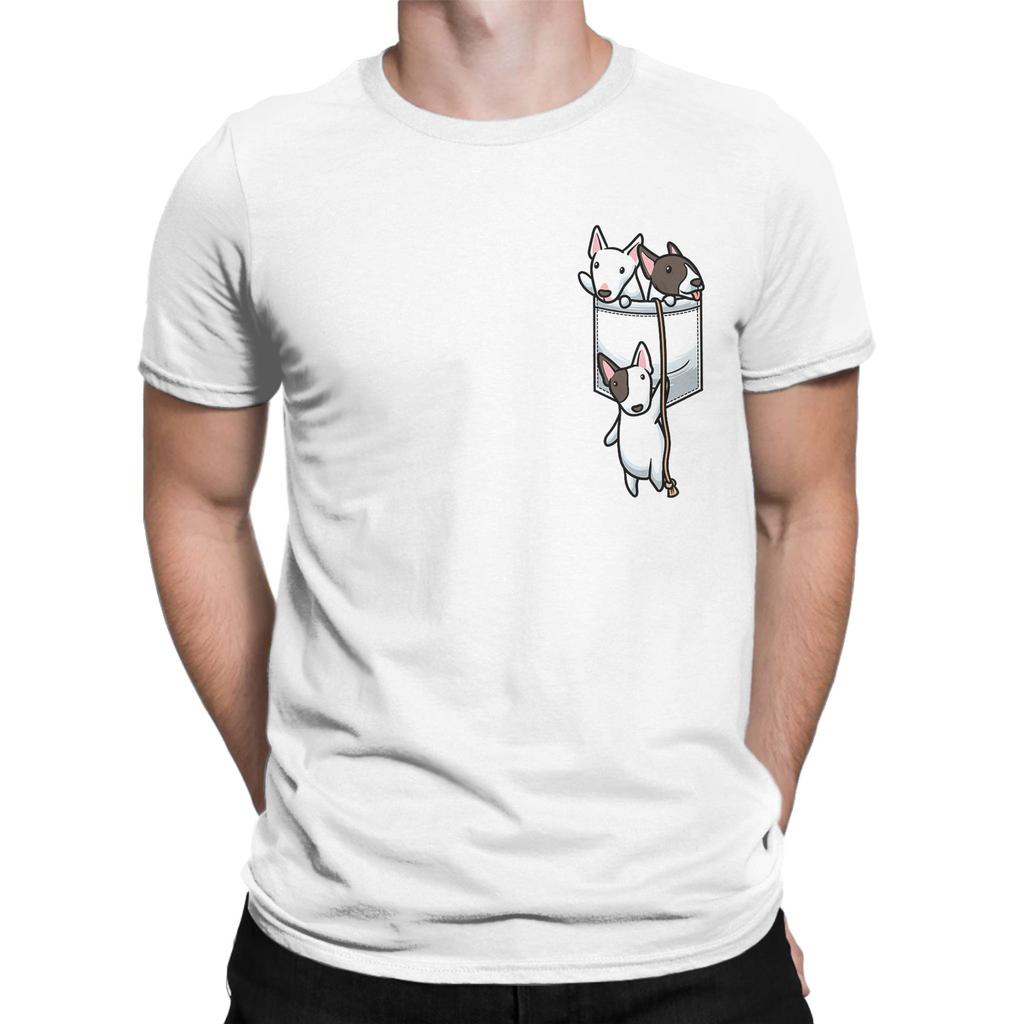Unisex Unisex TShirt Funny Bull Terrier Guide to Training Dog Crazy Pure Cotton Tee Shirt Short Sleeve T Shirt Crew Neck Clothes