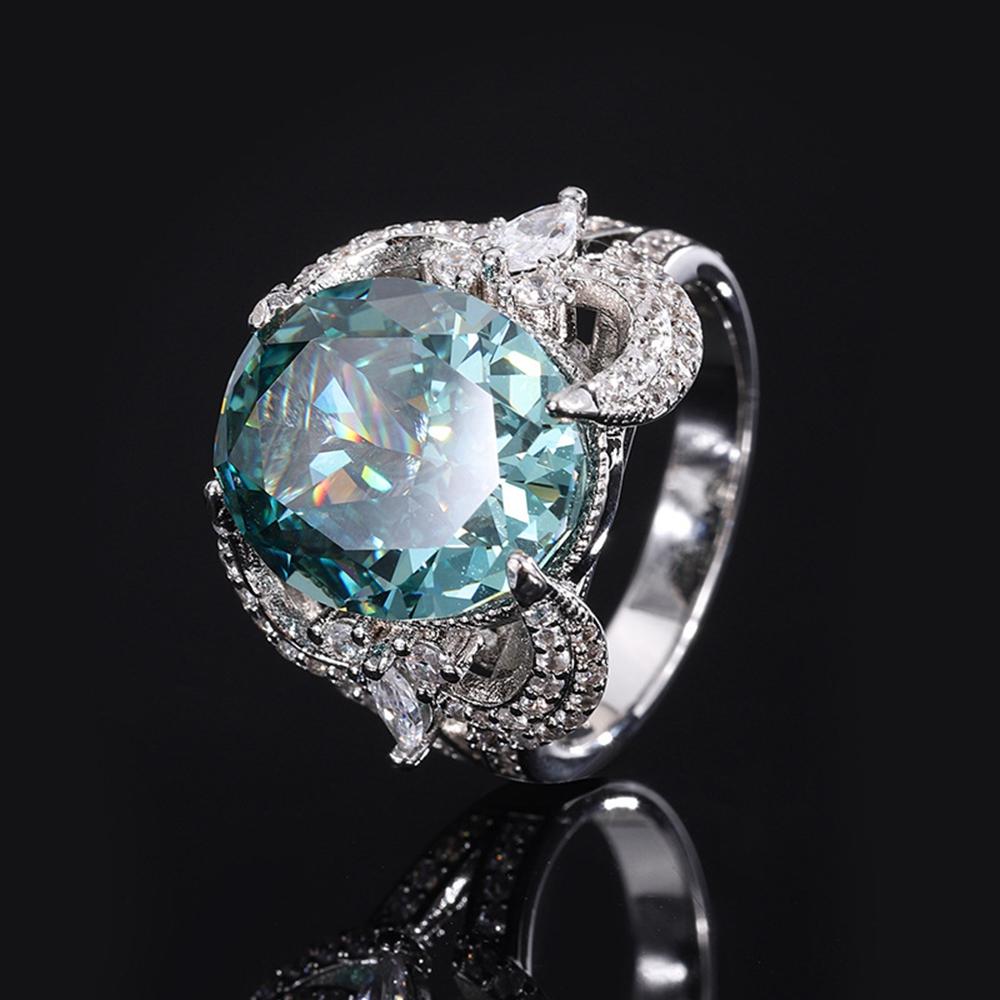 Модное 18-каратное позолоченное кольцо 12*14 мм Необычное яркое кольцо из курнда для женщин, подарок на помолвку, стерлинговое серебро 925 пробы, ювелирные изделия