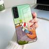 Cute Kick B-Buttowski Phone Case For Samsung S26 S25 S24 FE S23 S22 S21 Plus S20 Ultra Note20Ultra Black Glass Cover