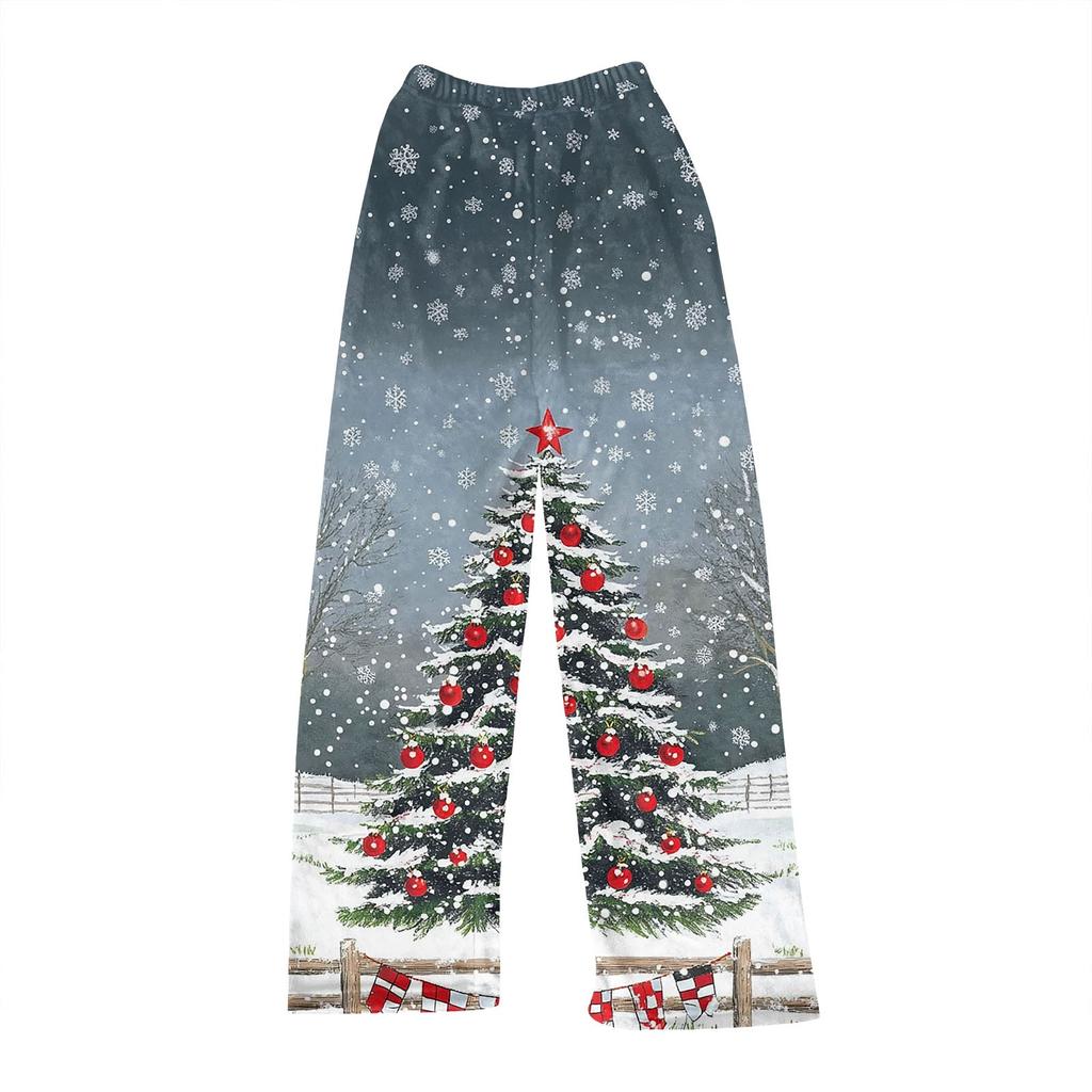 Женские зимние клетчатые брюки, длинные брюки, спортивные брюки